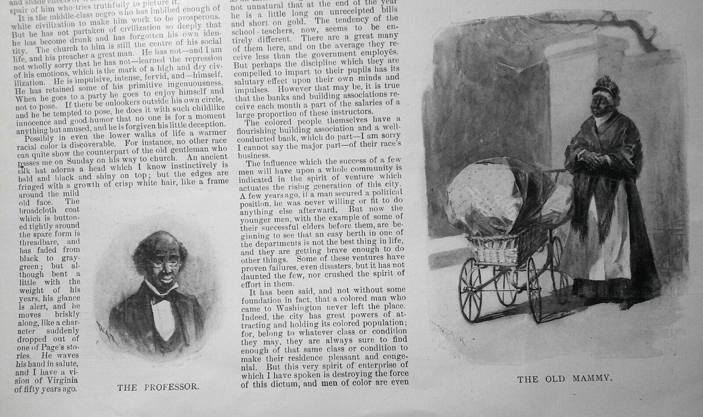 Negro Life in Washington by Paul Laurence Dunbar - Harper's Weekly 1900 original