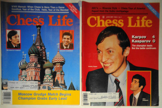 Chess Life: December 1984 & January 1985 - Karpov starts grudge match very happy