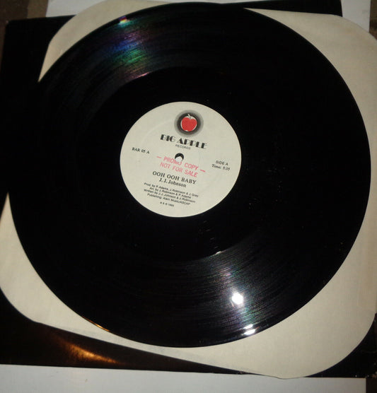 J.J. Johnson – Ooh Ooh Baby - Vinyl, 12", 33 ⅓ RPM - 1985 Promo copy