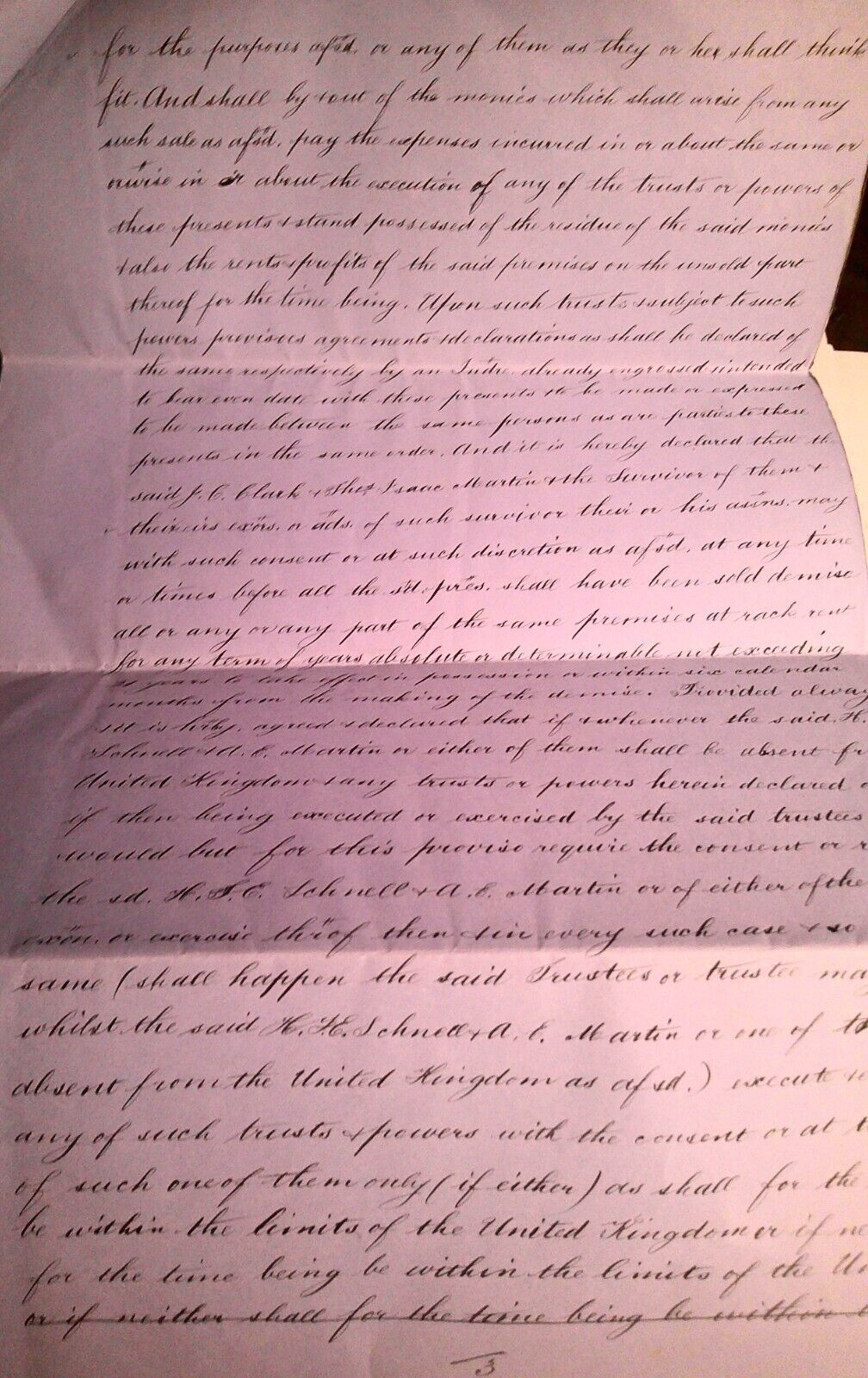 1880 Conveyance of Hereditaments Hereford, England. Miss A E Martin to Colbatch