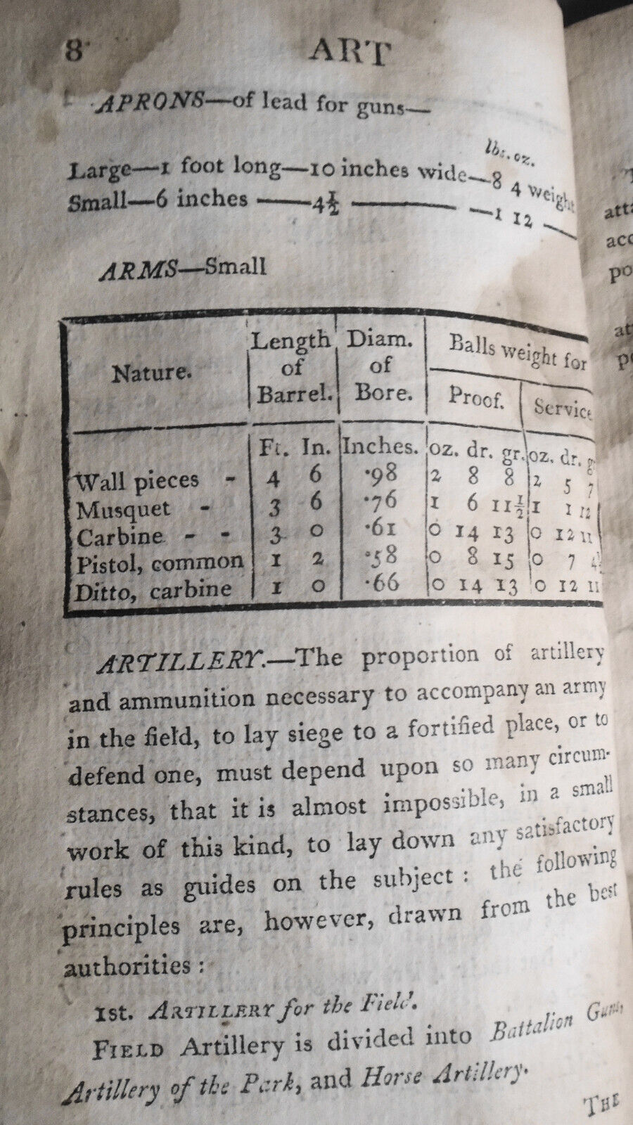 1804 The Bombardier and Pocket Gunner, by Ralph Willett Adye. First edition.