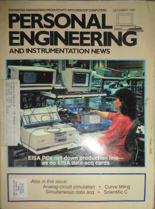 Personal Engineering Magazine, December 1989 - EISA PCs and boards...