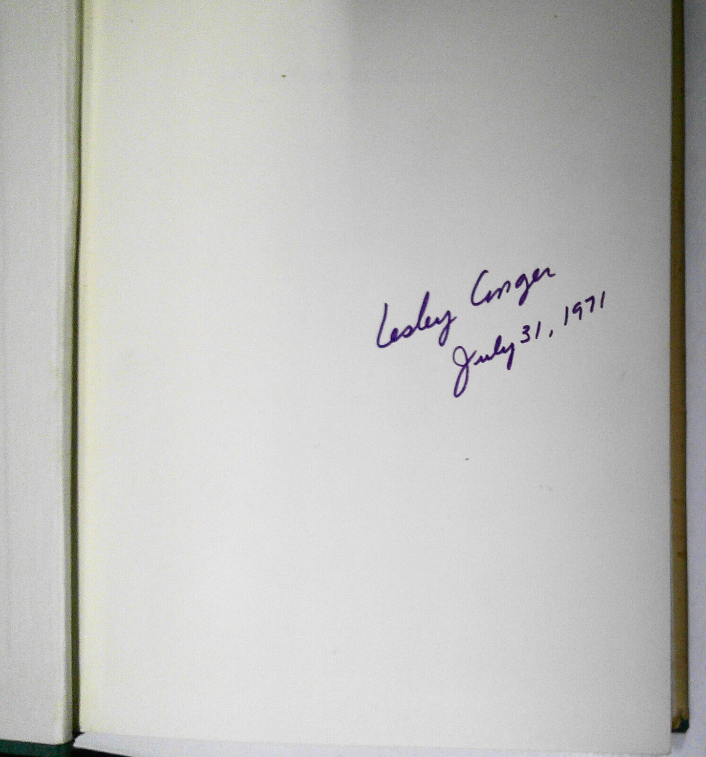 To Writers, With Love, By Lesley Conger - SIGNED - 1971 First edition. HC/DJ