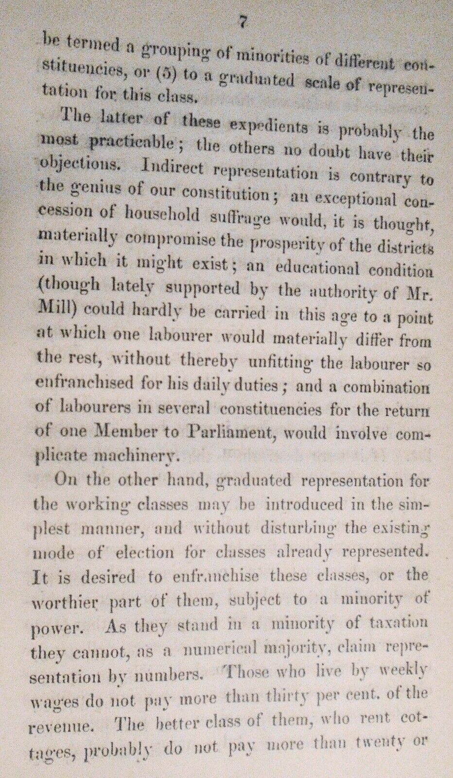 1859 - What should the representation be? By J. W. Wilkins