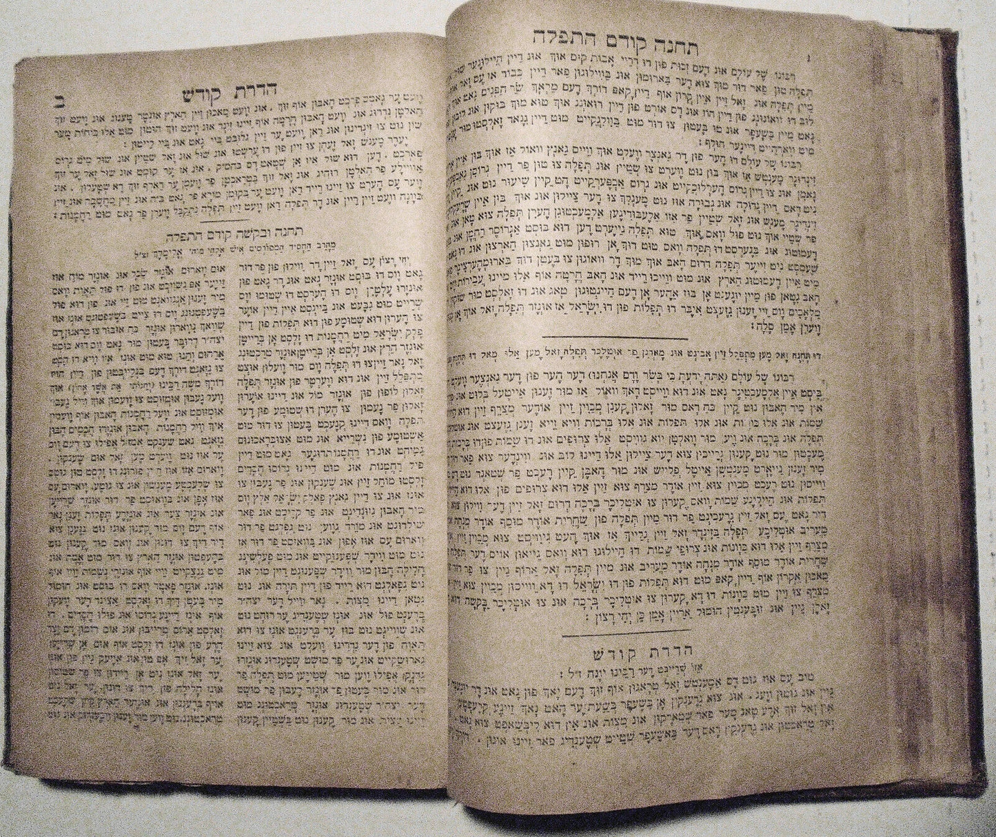 1903 Machsor [Hebrew / Yiddish Prayer Book] - David Balaban