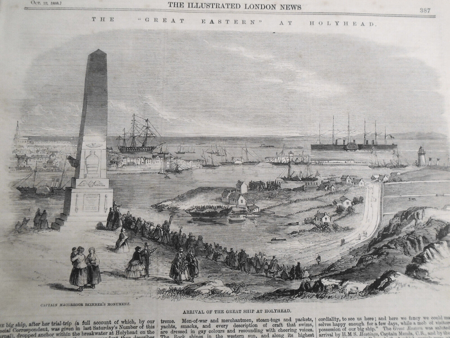The Illustrated London News, October 22, 1859. Great Eastern; Glasgow Waterworks