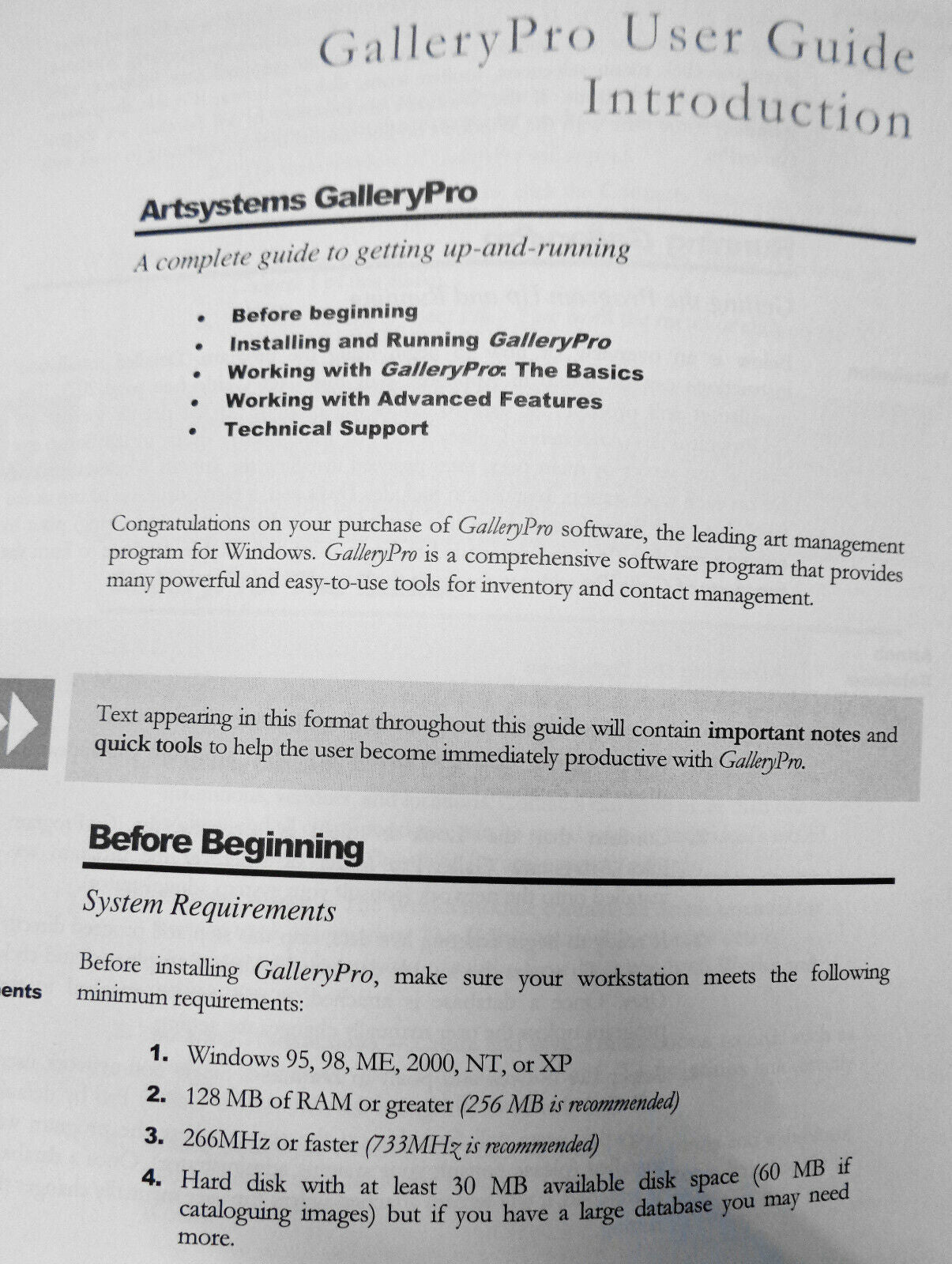 Artsystems GalleryPro User Guide - Version 2.7, 2005