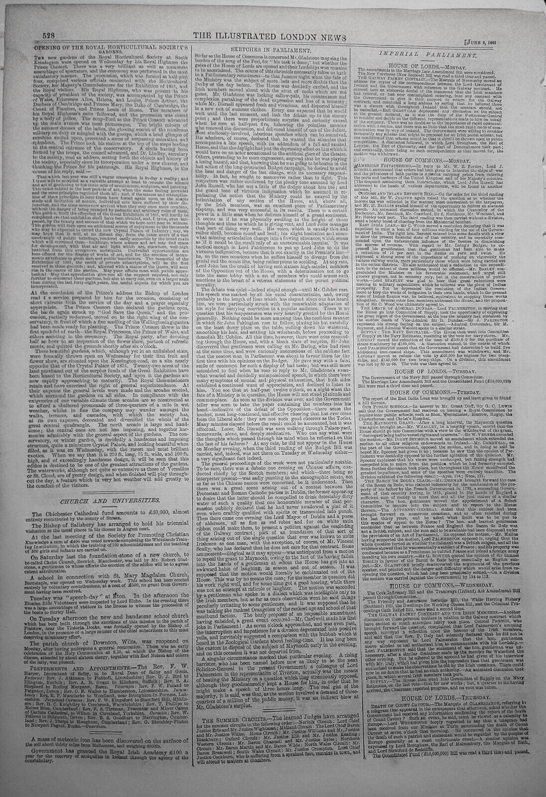 Opening of the Horticultural Society's Gardens : The Winter Garden.  1861
