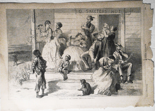 Mosquitoes in the Country, by Sol Eytinge. Harper's Weekly September 7, 1872