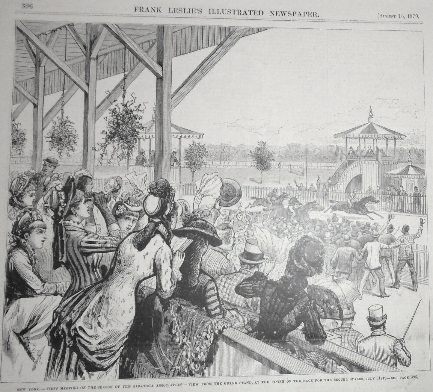 First meeting of season, Saratoga Association (horse racing) Frank Leslie's 1869