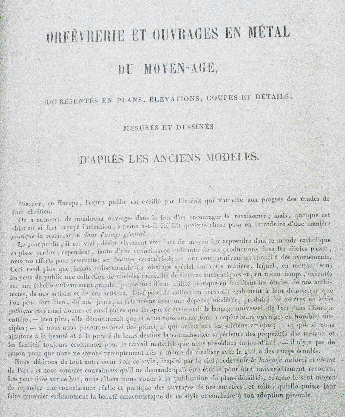 1852 Orfèvrerie et ouvrages en métal du moyen-age, by T. H. King First edition