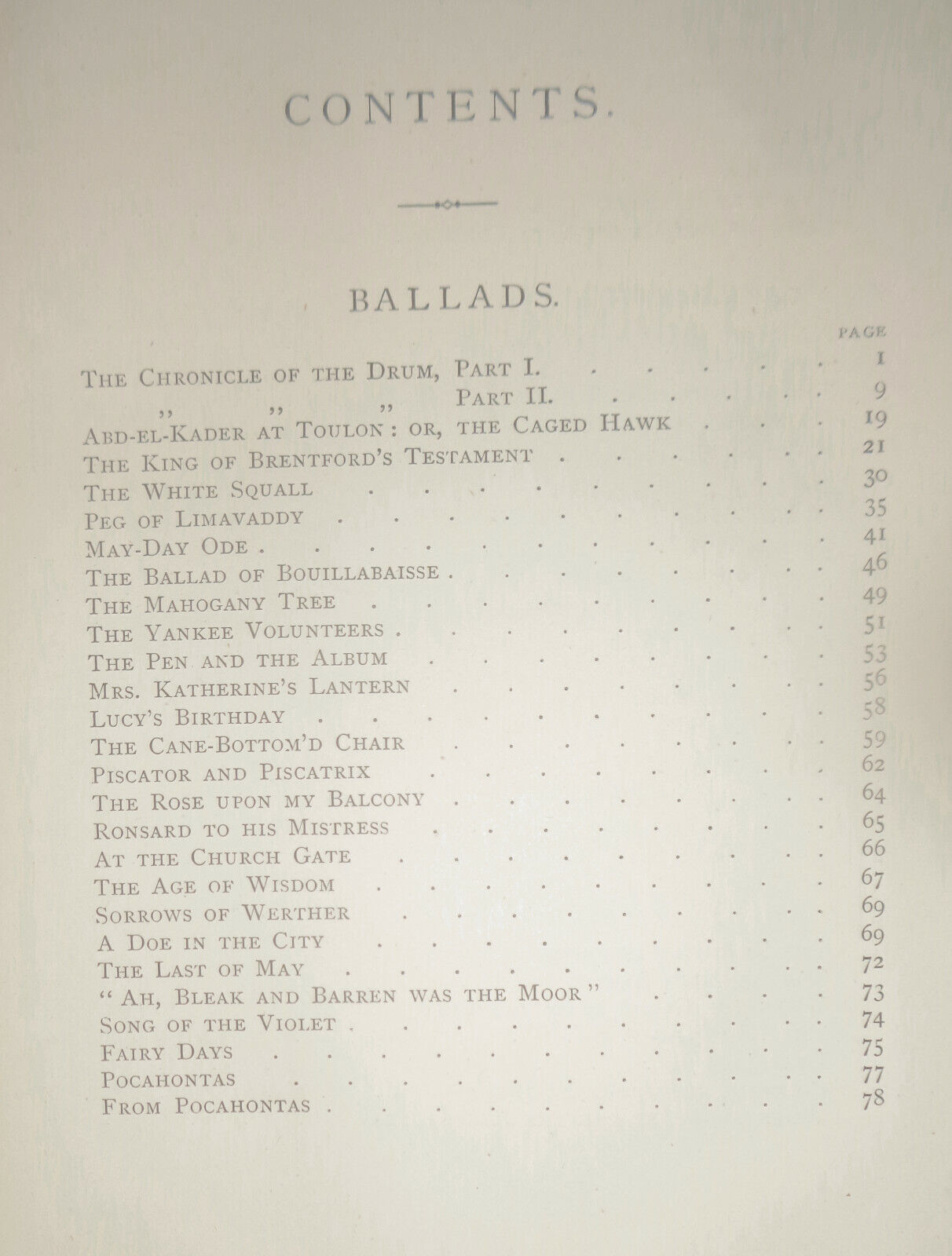 1869 - William Makepeace Thackeray - BALLADS AND TALES