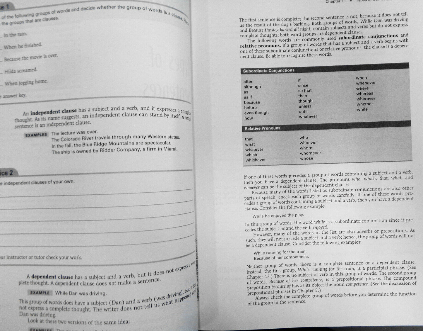 The Complete Sentence Workout Book with Readings, 5th edition 2004