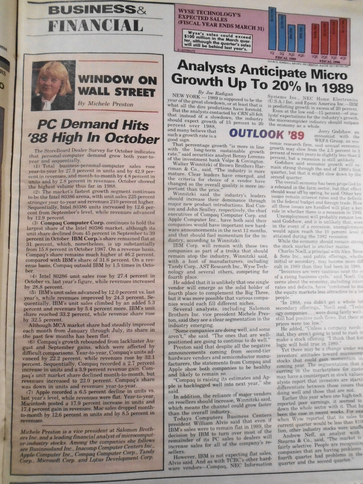 Computer Reseller News December 26, 1988 - Crawford leaves IBM for AT&T, etc