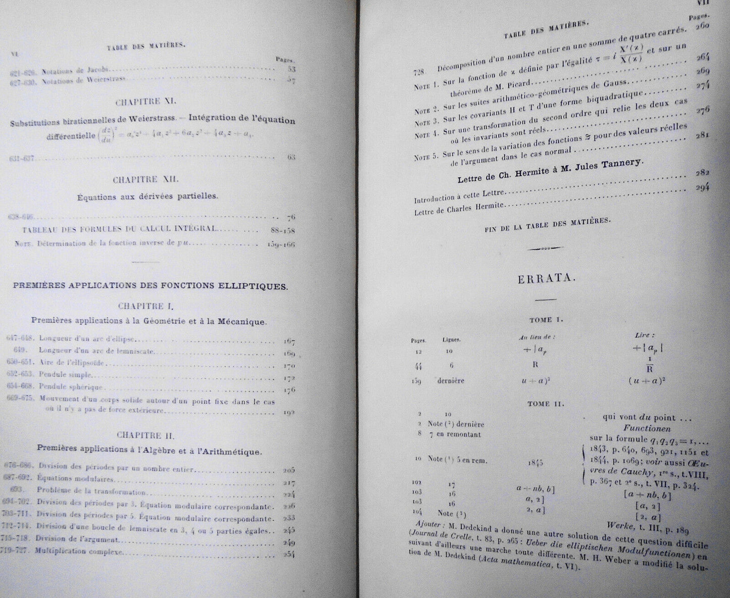 Tannery: Elements De La Theorie Des Fonctions Elliptiques Tome 1, 4 - 1893, 1902