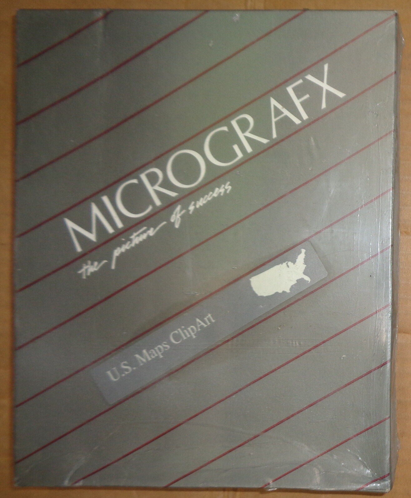 BRAND NEW : Micrografx U.S. Maps Clip Art, for IBM PC, XT, AT... 1987 NEW