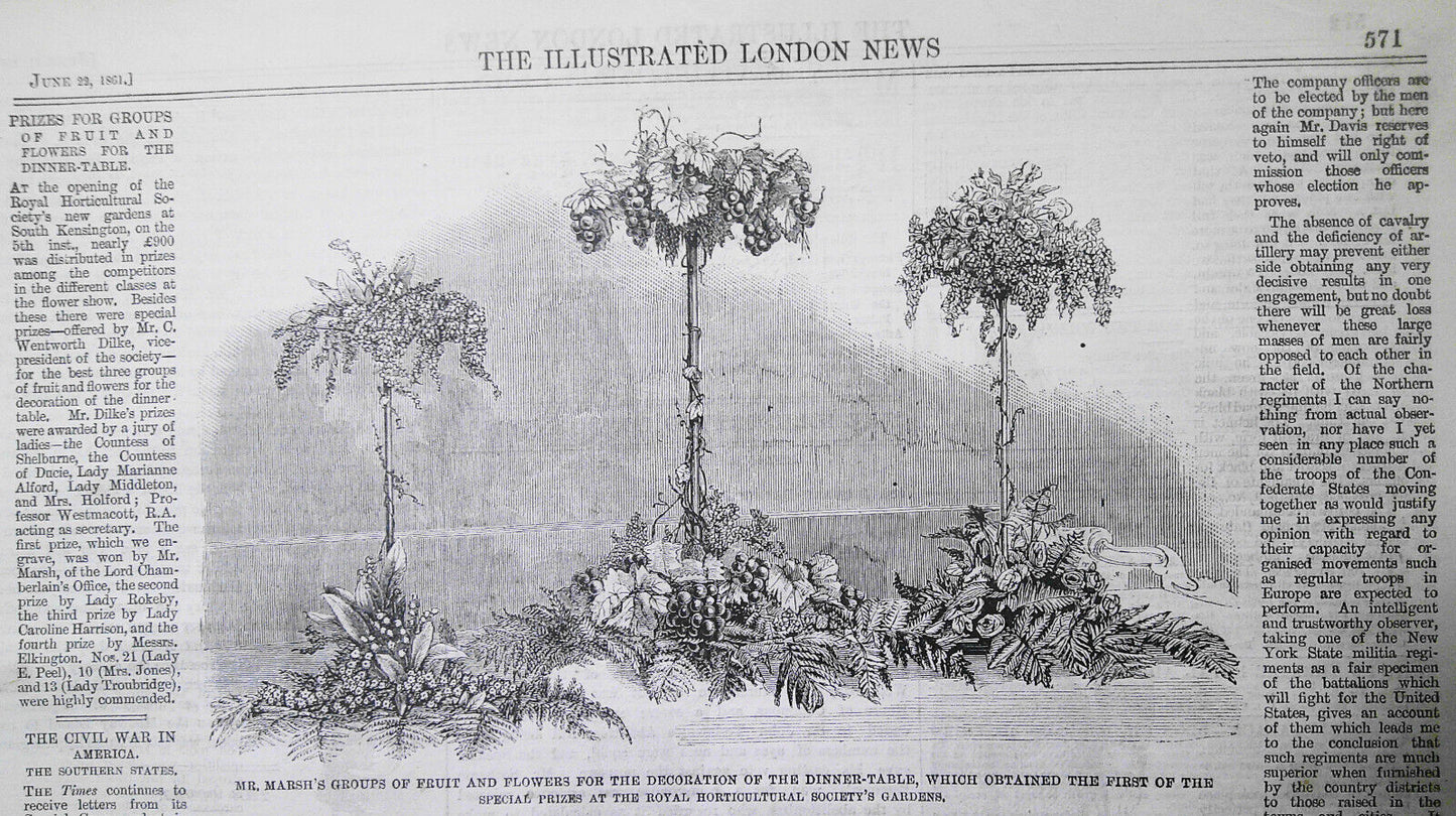 The Civil War in America. Harper's Ferry Virginia - Illustrated London News 1861