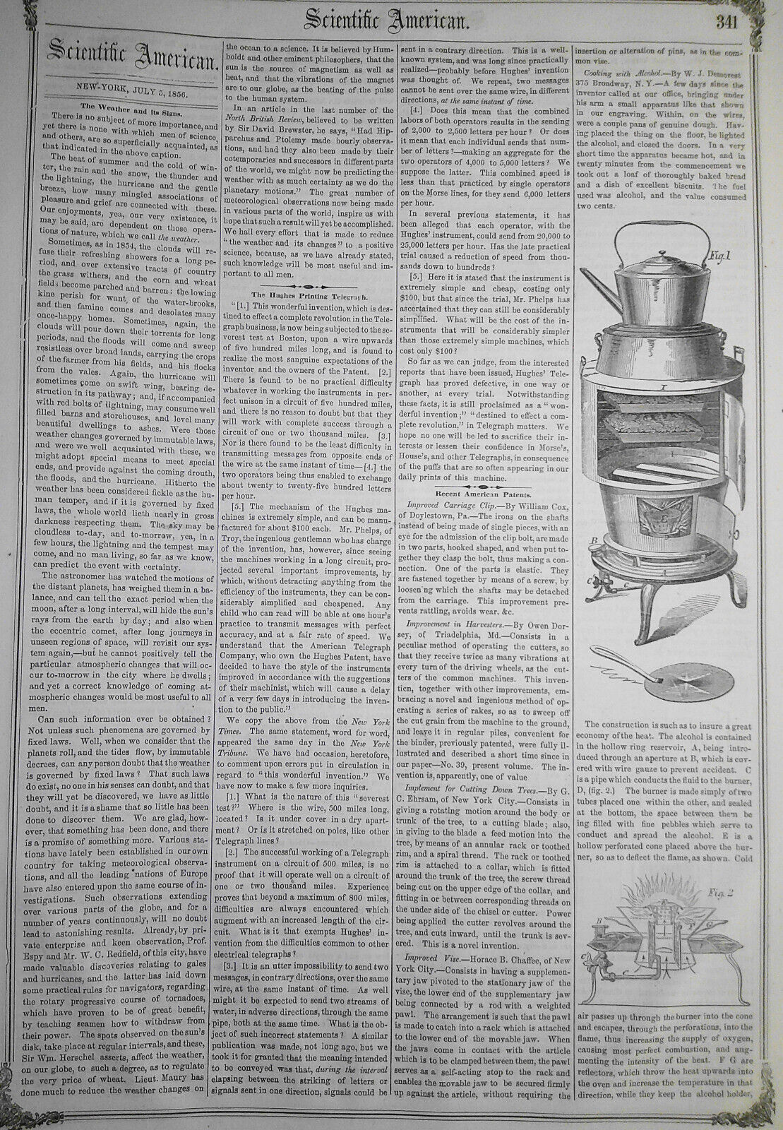 Scientific American July 5, 1856. Electro-Chemical Baths; New Steam Frigates etc