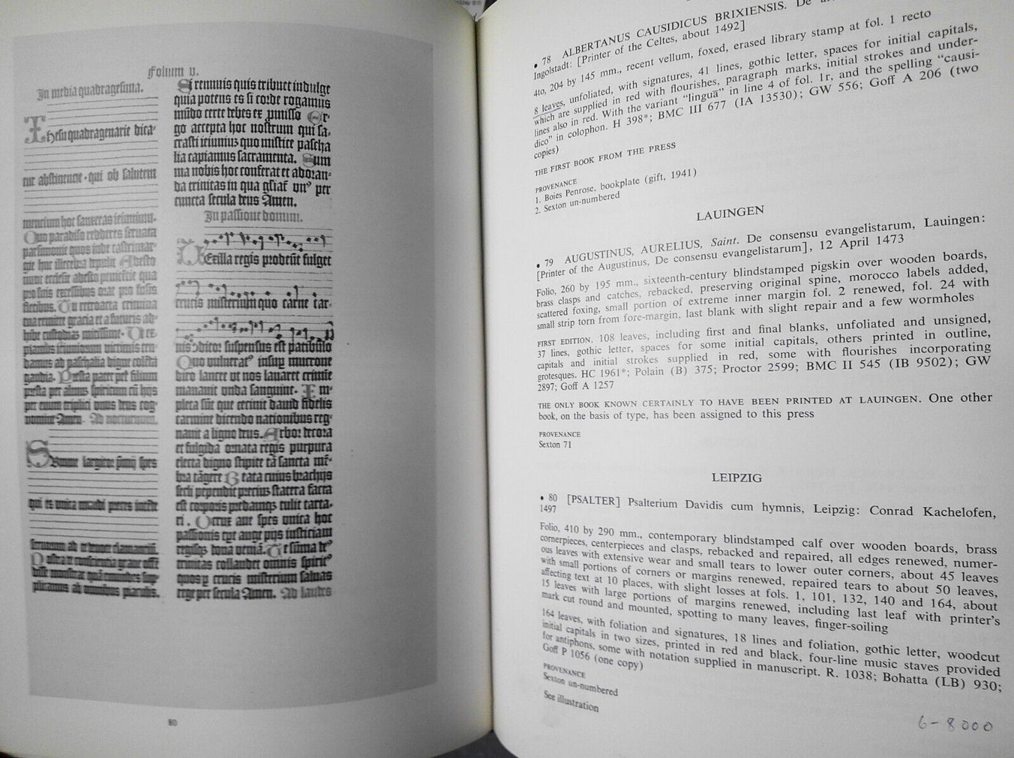 Fifteenth Century Books Illustrating the Spread of Printing. Christie's 1981