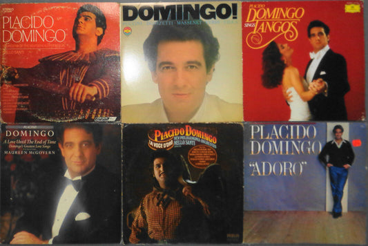 6 Placido Domingo vinyl LP record albums