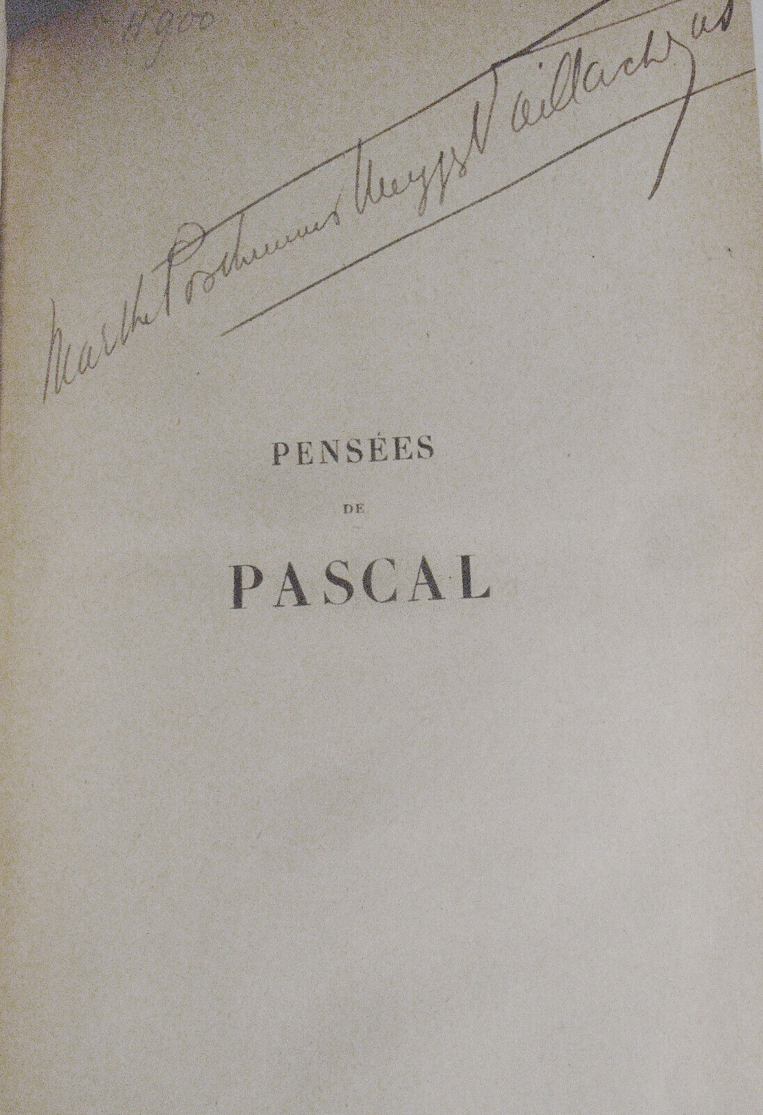 Pensées de Pascal : précédées de sa vie par Mme Périer, sa soeur suivies...