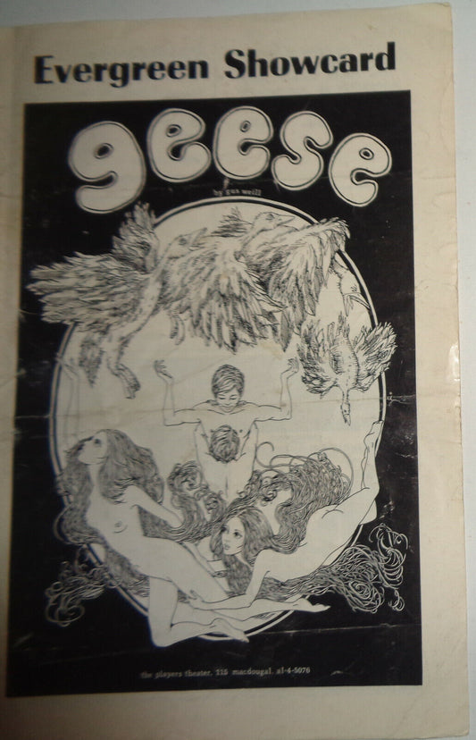 GEESE, by Gus Weill - PROGRAM - NEW YORK: PLAYERS THEATRE 1969