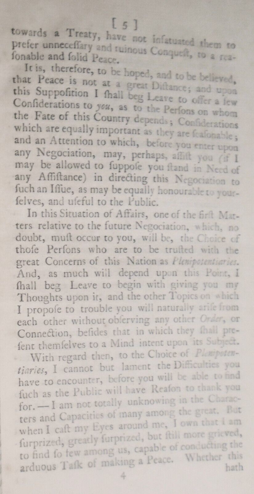 1760 A letter addressed to two great men on the prospect of peace - John Douglas