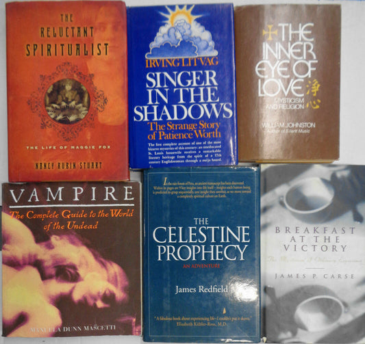 Mysticism, spiritualism, occult - 6 books lot - 5 hardcovers