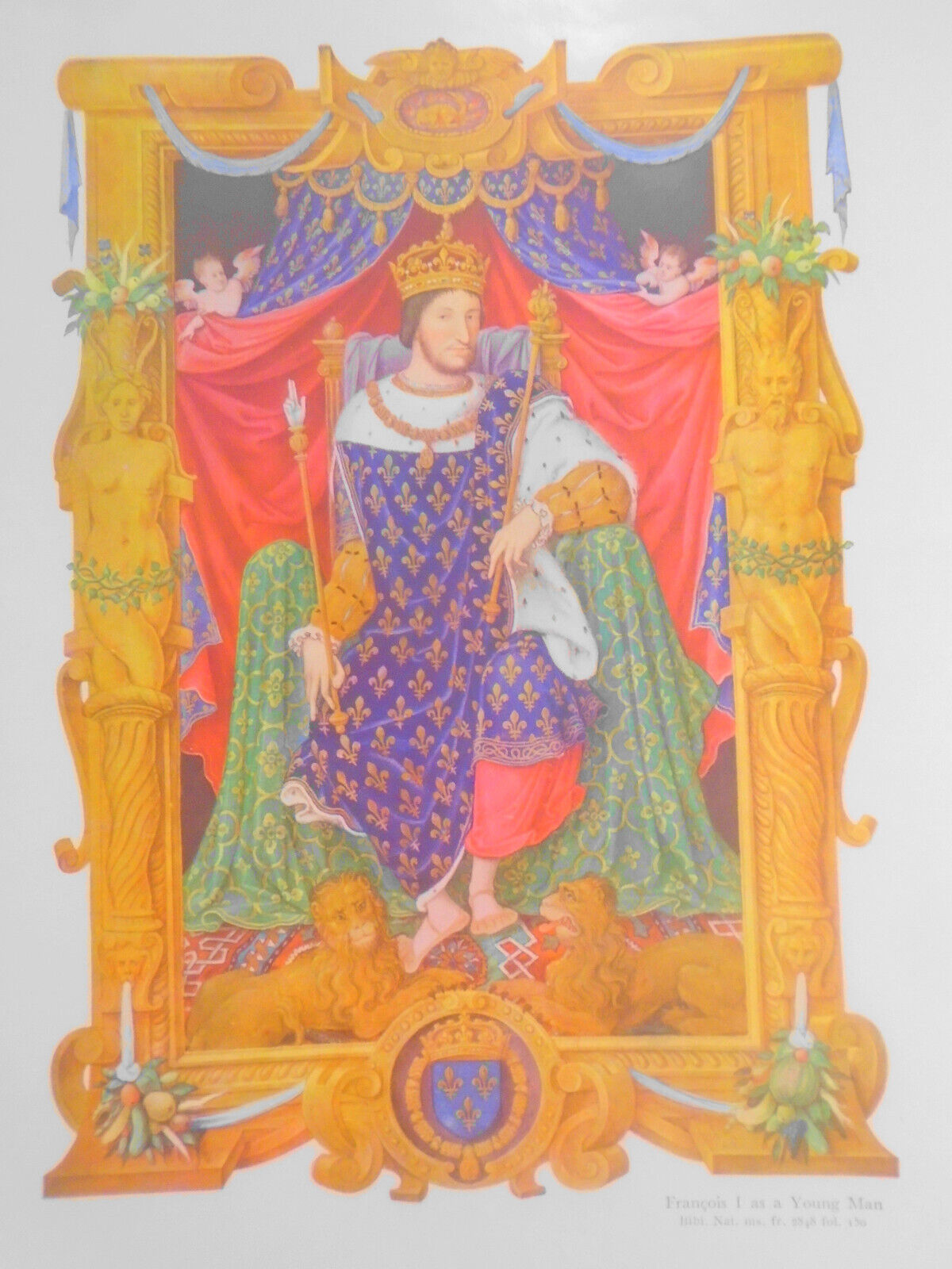 Francois I as a Young Man & Louis XIV as a Roman Emperor - original, Verve  1939