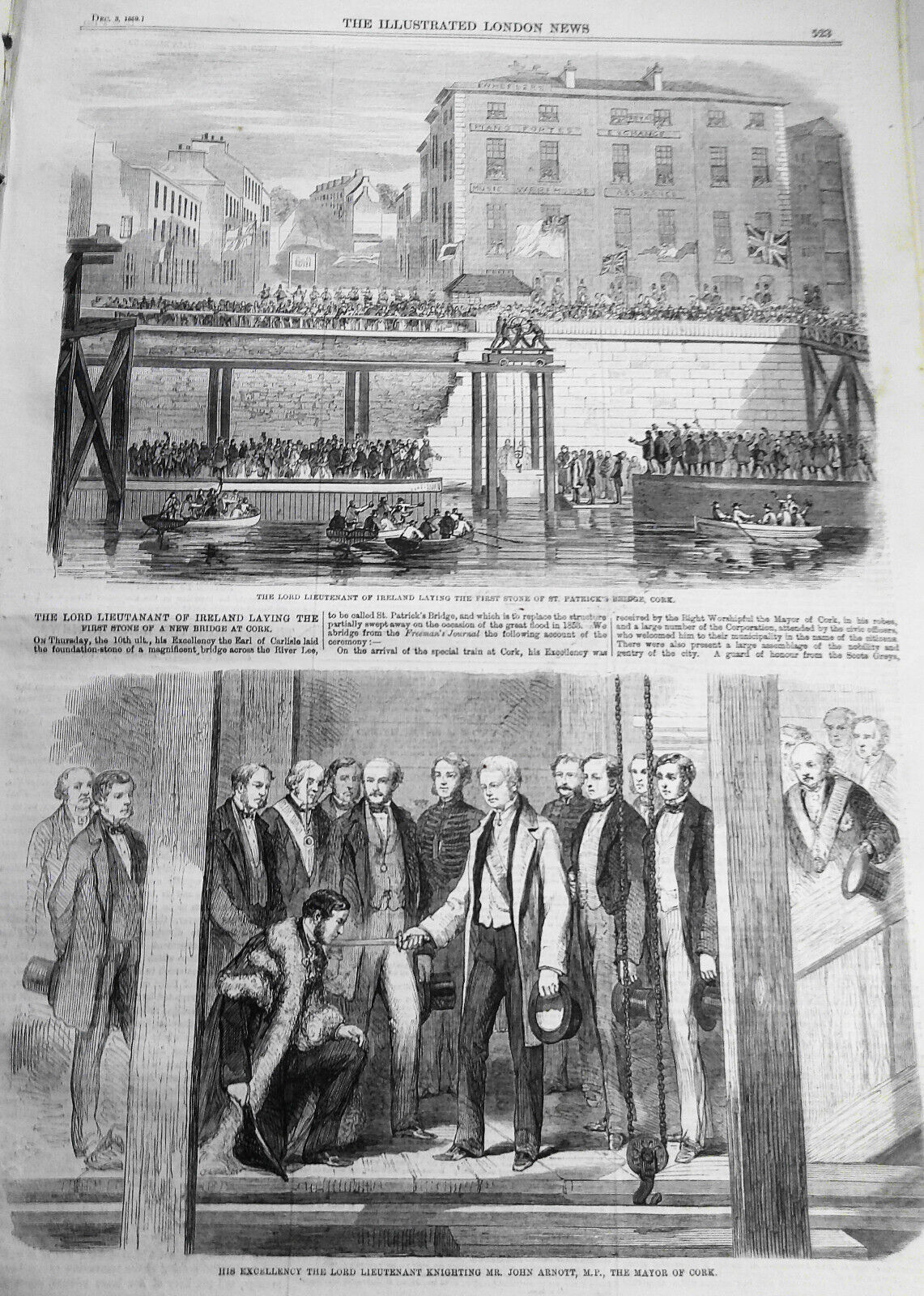 The Illustrated London News, December 3, 1859 - Algesiras, Schiller Festival etc