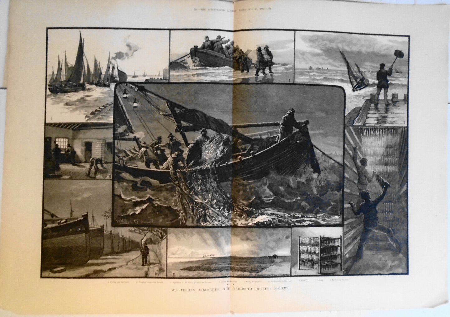 1883  Fishing Industries: Yarmouth Herring/ Int'l Exhibition -many prints & plan