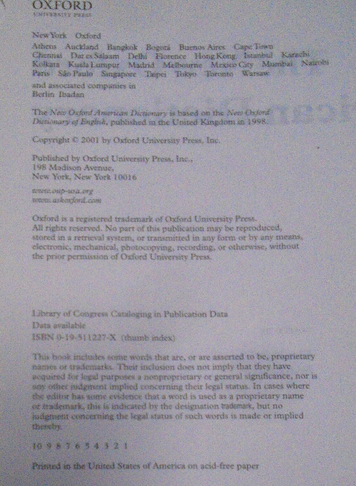 New Oxford American Dictionary + Random House Encyclopedia
