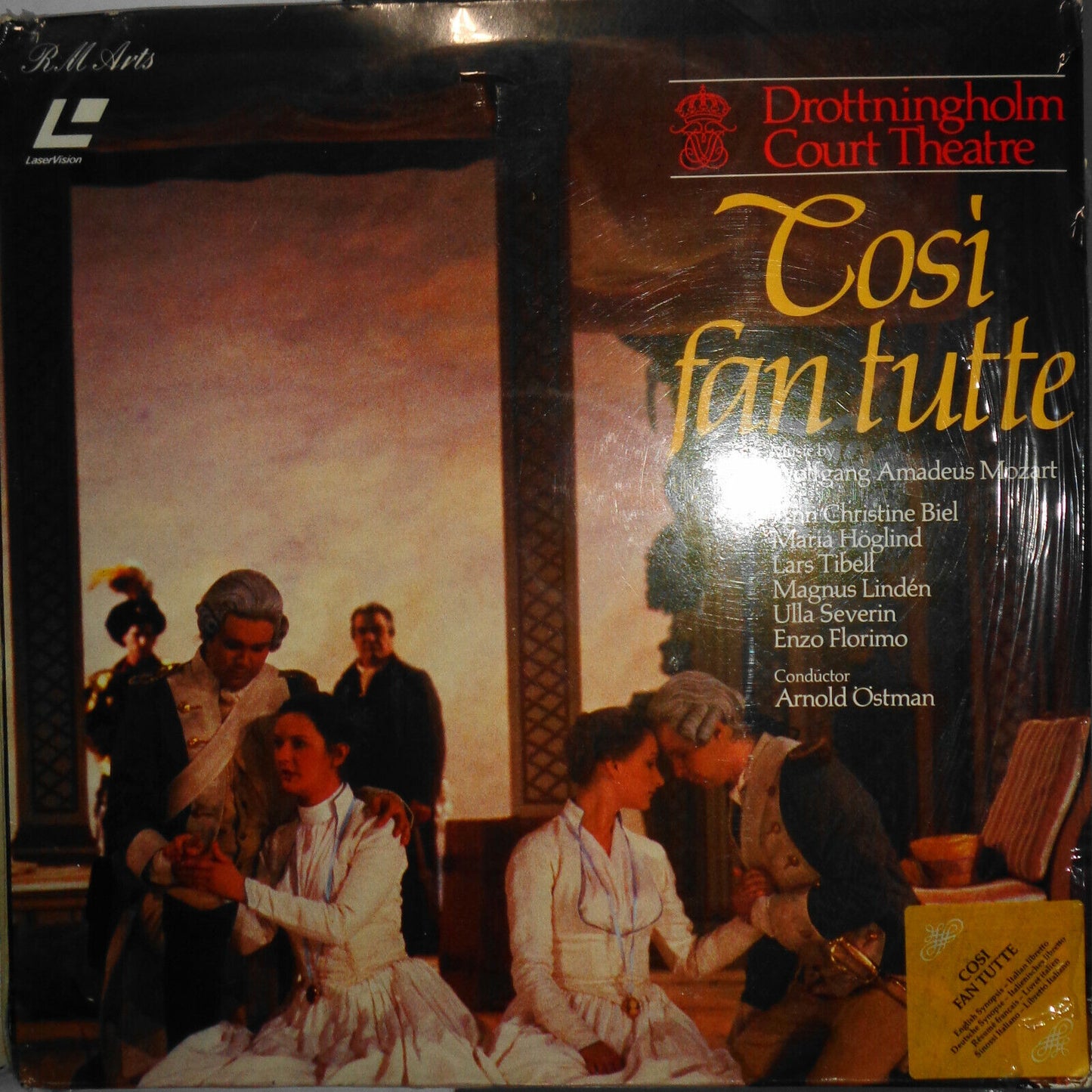 3 Opera Laserdisc sets - Rigoletto (sealed, Pavarotti), Arabella, Cosi Fan Tutte