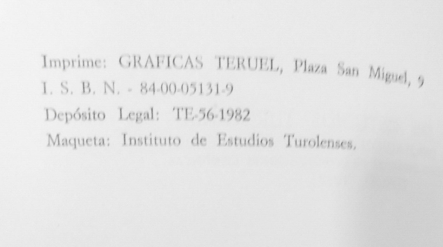 Bibliografía turolense : libros impresos en la provincia de Teruel (1482-1950).