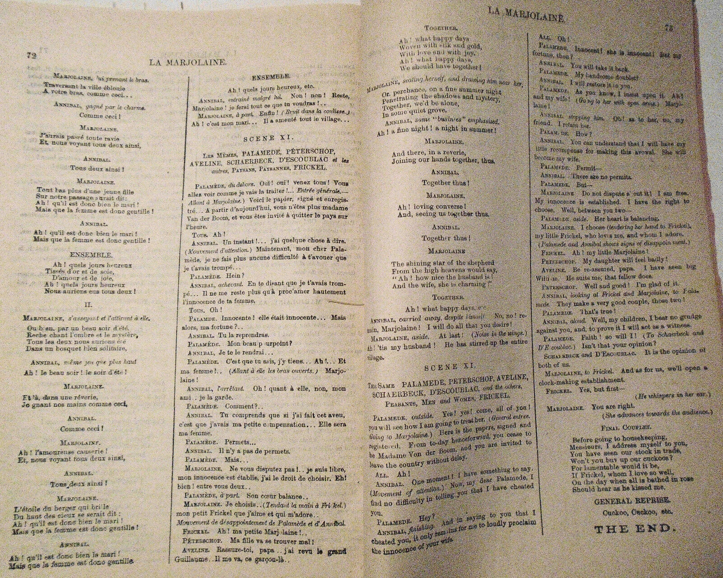 La Marjolaine = The sweet Marjoram : opera bouffe in three acts. 1877.