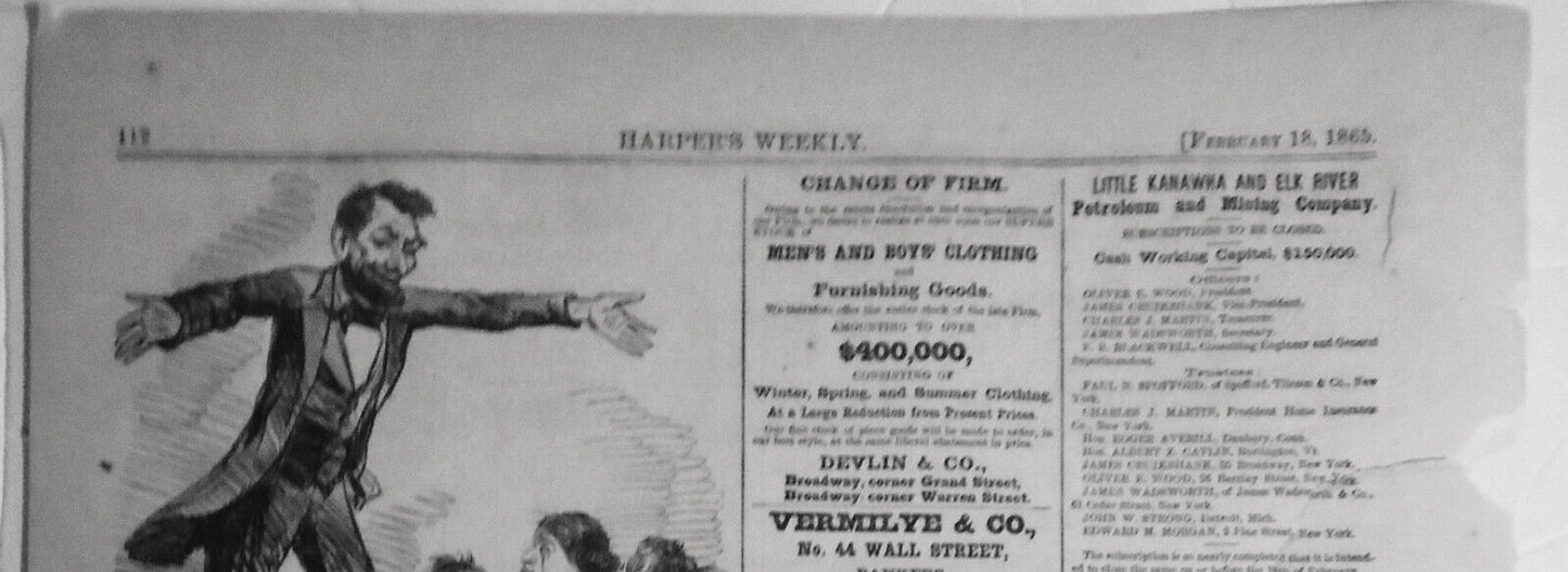 "The Peace Commission" -- original cartoon in Harper's Weekly February 18, 1865