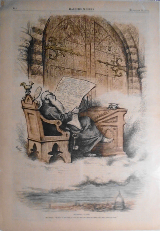 Southern Claims by Thomas Nast - Harper's Weekly February 15, 1879. Hand-colored