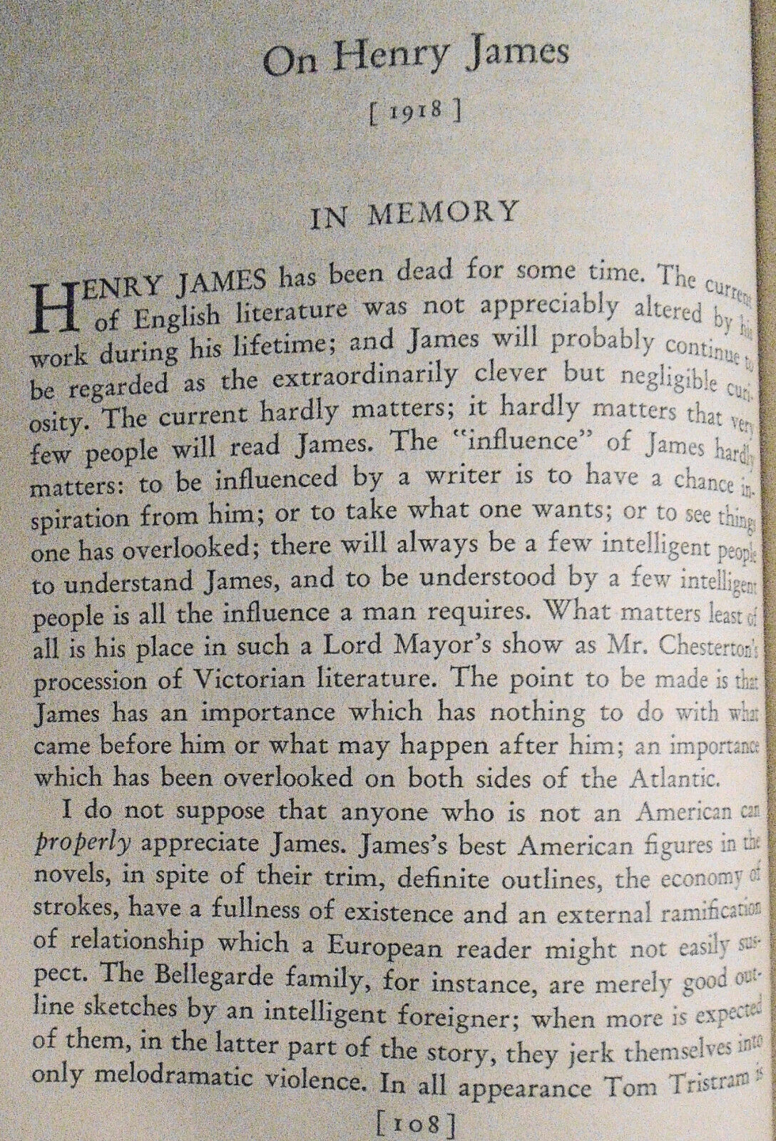 The Question of Henry James, by Dupee. First Edition 1945. Eliot, Auden, Gide...