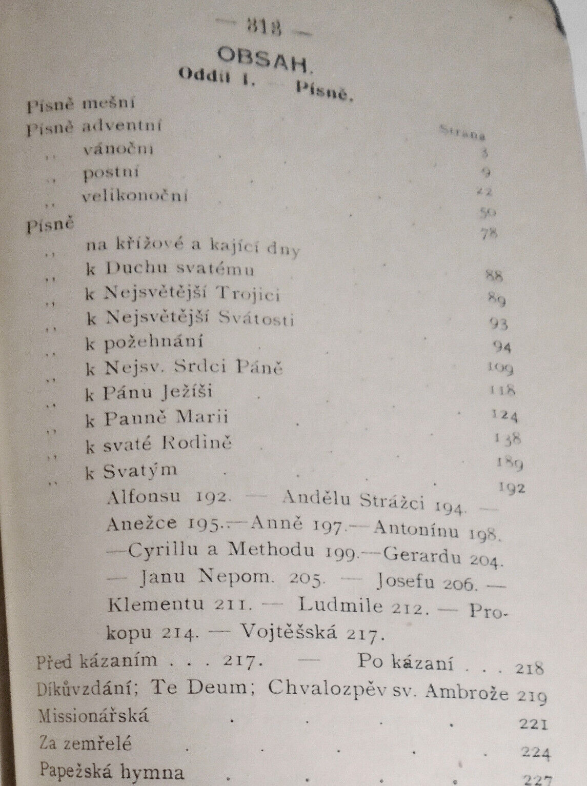 Sbirka pisni´ chramovych a modliteb obycejnych. 1911.
