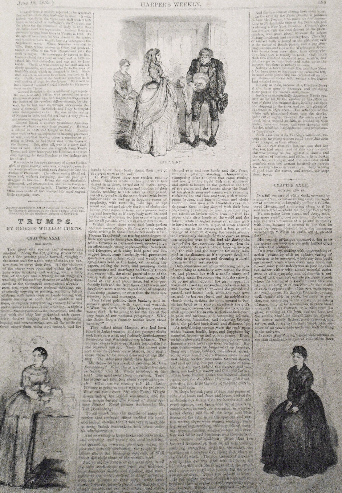 Harper's Weekly June 18, 1859 - Great Balloon Voyage; War In Europe, etc