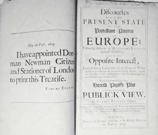 1679 Discourses on the Present State of the Protestant Princes of Europe