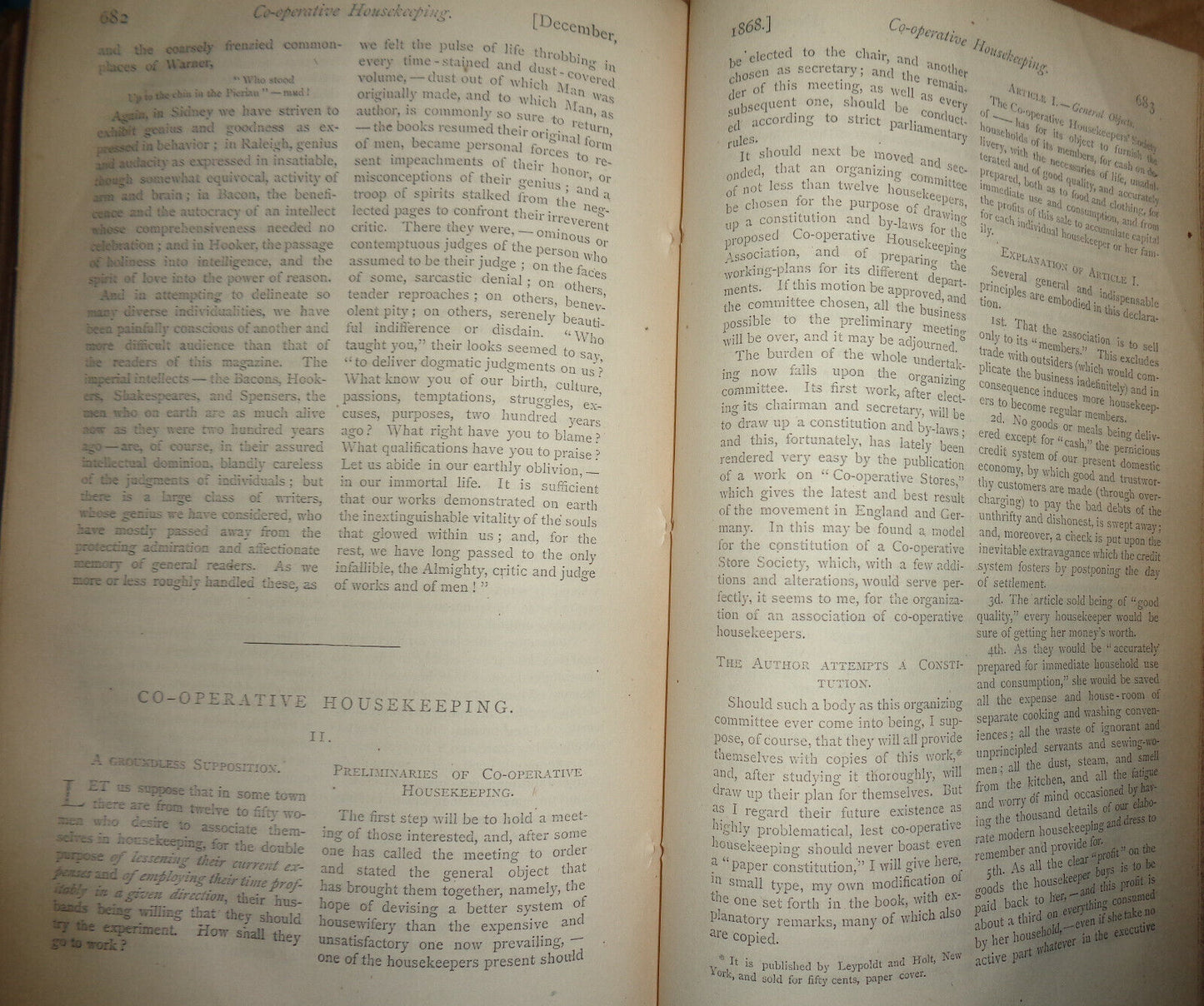 1868 Atlantic Monthly Volume 22 - Notre Dame, Hudson River, Hawthorne, the poor