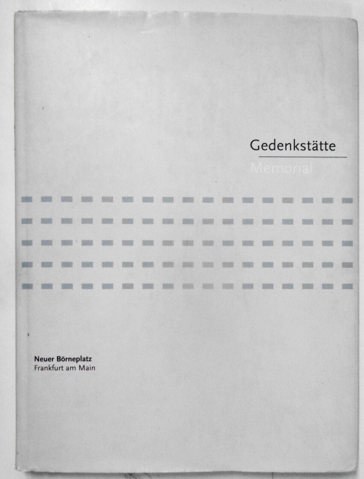Gedenkstatte Memorial, by Klaus Klemp. 1996. First Edition. Hardcover; Fine/Fine