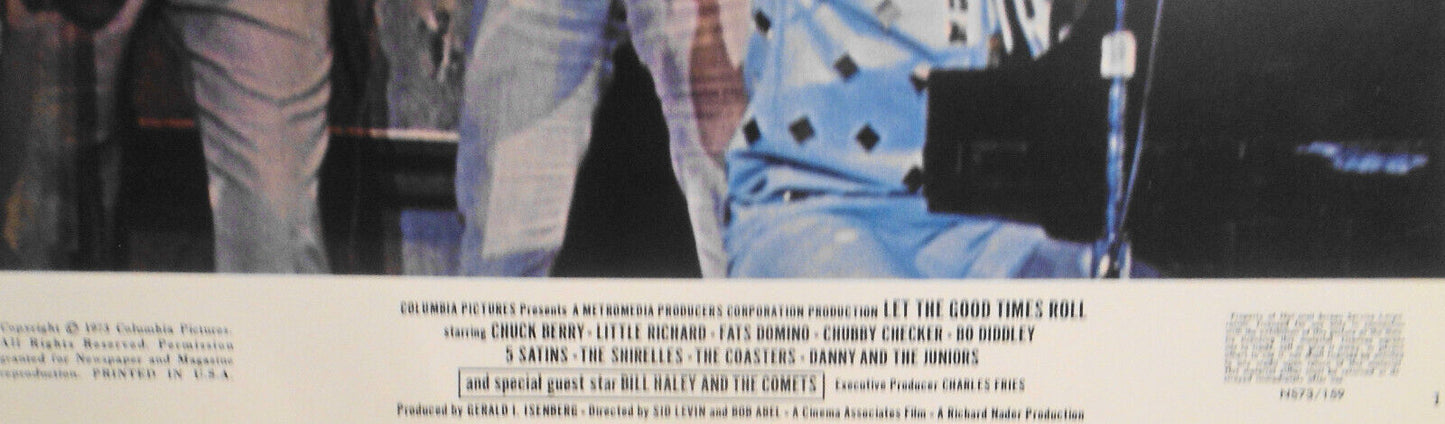 Little Richard, Bo Diddley, Fats Domino, Chubby Checker, 1973 4 Press Photos Lot