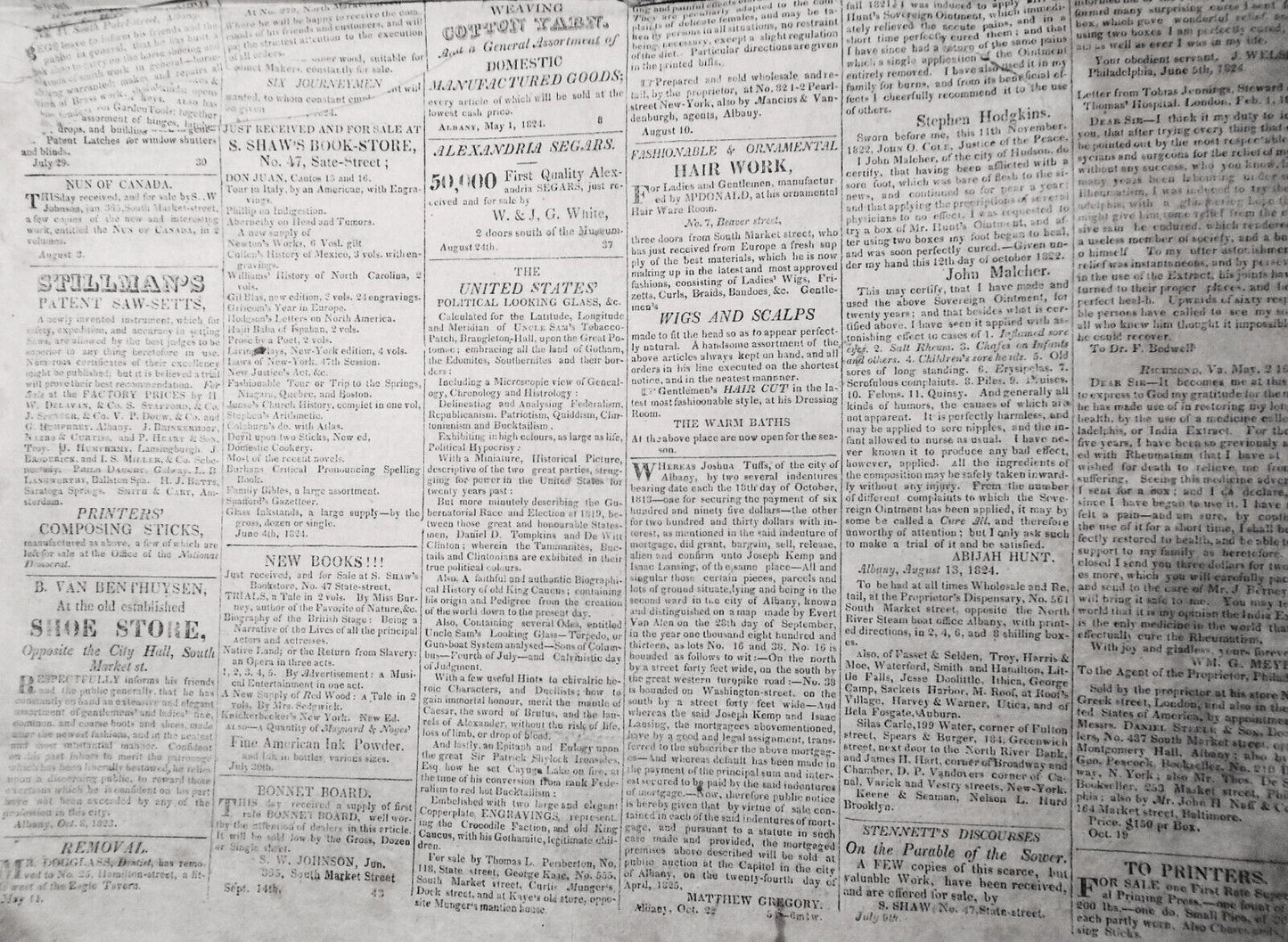 The National Democrat, December  3, 1824, Albany, New Y.