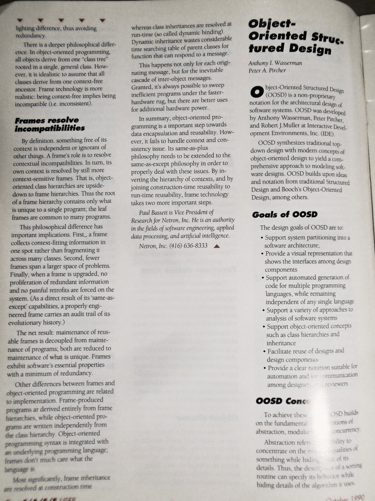 CASE User, October 1990 - Newsletter for Software Practitioners