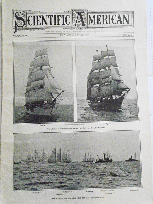 3,000 Mile Ocean Cup Race; US Racing Cars... Scientific American - May 27, 1905