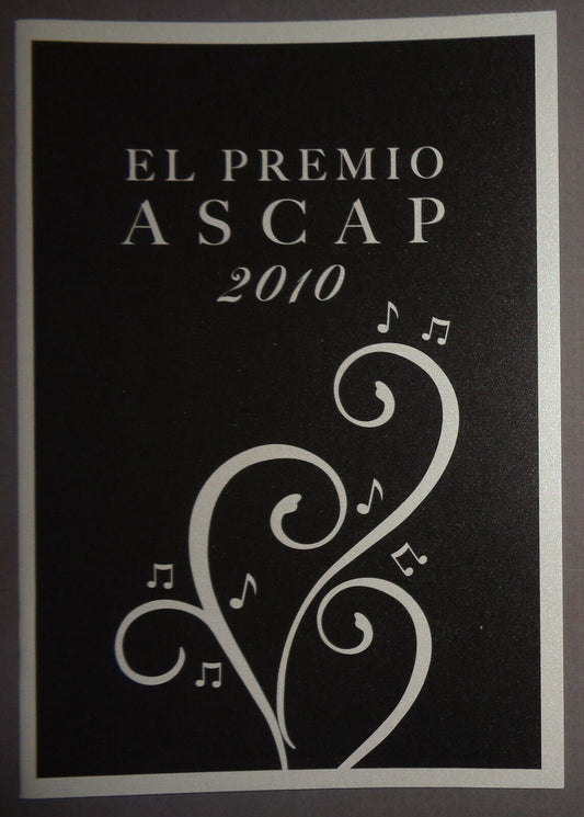 El Premio ASCAP 2010 Program  Joan Sebastian, Tommy Torres, Anthony Romeo Santos
