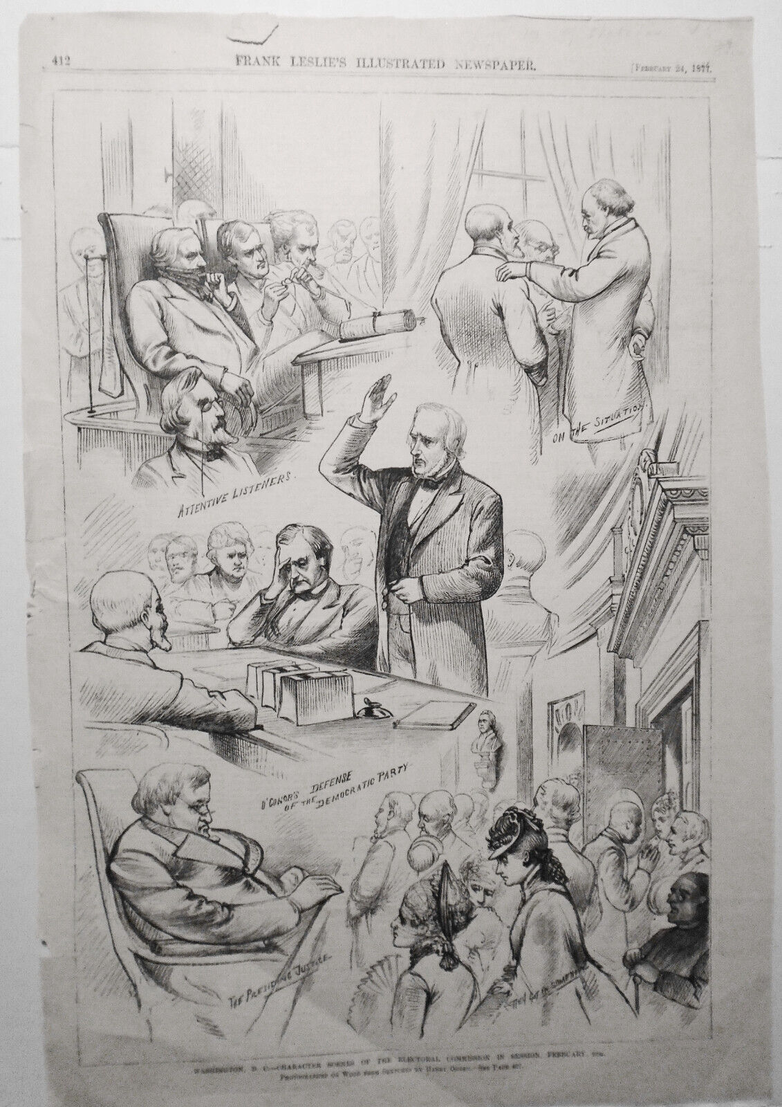 Washington, D.C. - Character Scenes Of The Electoral Commission In Session, 1877