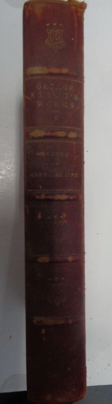 Scenes of clerical life, by George Eliot. 1901, 1/2 Leather binding.